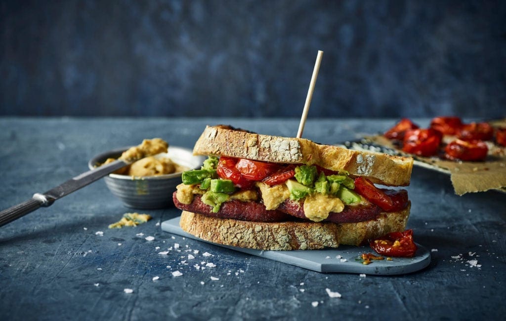 Naturli Fars opskrift - Breakfast Burger Sandwich